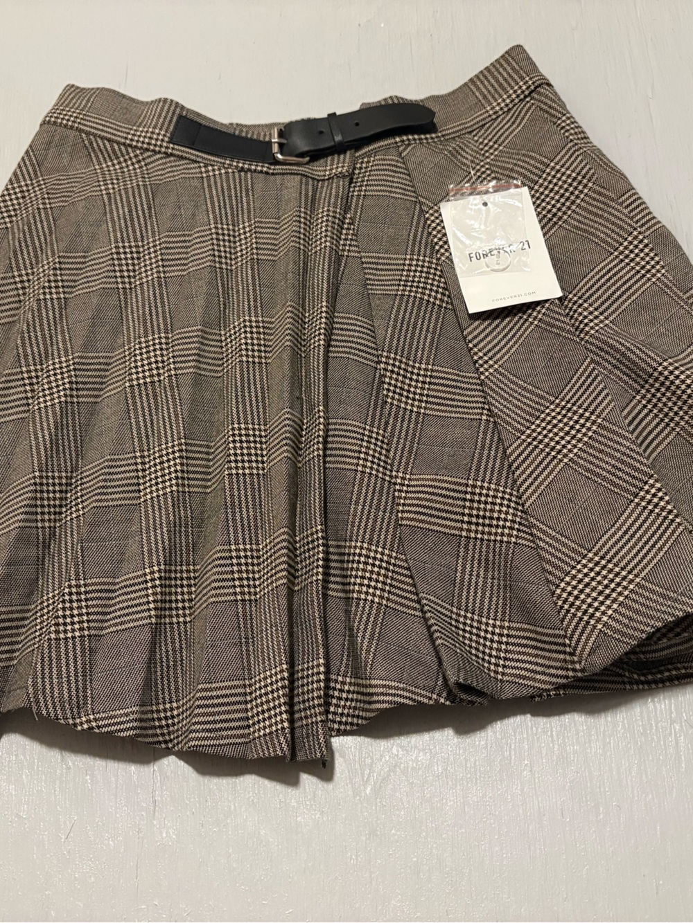 Forever 21 plaid mini skirt